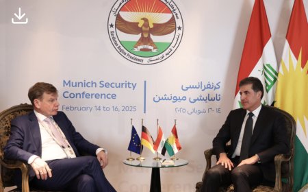 السيد نيجيرفان البارزاني رئيس الاقليم يستمر في لقاءاته في مؤتمر ميونخ للأمن  ويلتقي  وفدا من البرلمان الالماني( البوندستاغ)