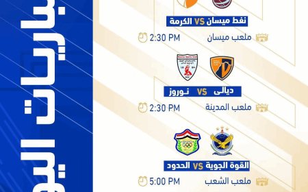 تعرف على مباريات اليوم الختامي للجولة 21 من دوري نجوم العراق