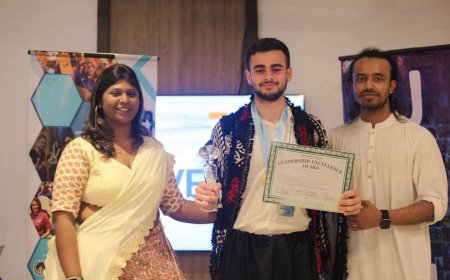 طالب من السليمانية يحصد 3 جوائز في قمة القيادة العالمية للشباب 2025