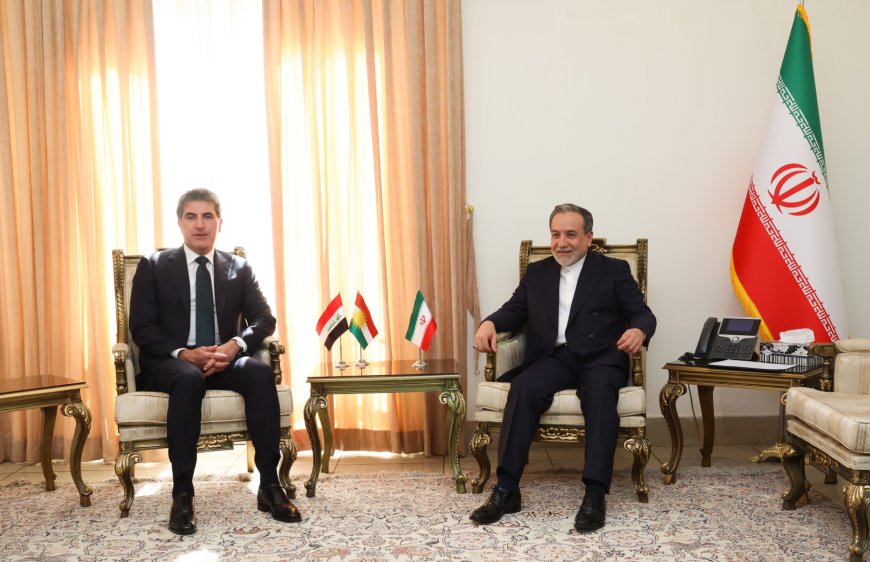 الرئيس نيجيرفان بارزاني يبحث العلاقات مع وزير الخارجية الإيراني