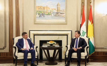 الرئيس نيجيرفان بارزاني يثني على دور القائم بأعمال السفارة الأمريكية في العراق