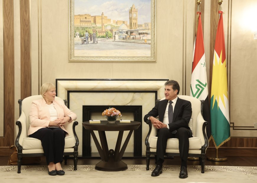 الرئيس نيجيرفان بارزاني يشكر السفيرة الألمانية لدى العراق
