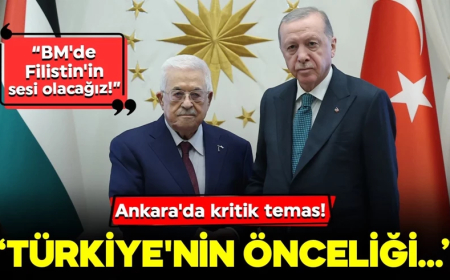 Ankara'da kritik temas! Cumhurbaşkanı Erdoğan, Filistin Devlet Başkanı Abbas ile görüştü: BM'de Filistin'in sesi olacağız