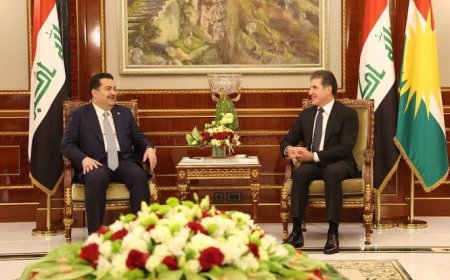 الرئيس نيجيرفان بارزاني يتلقى اتصالاً هاتفياً من رئيس الوزراء محمد شياع السوداني