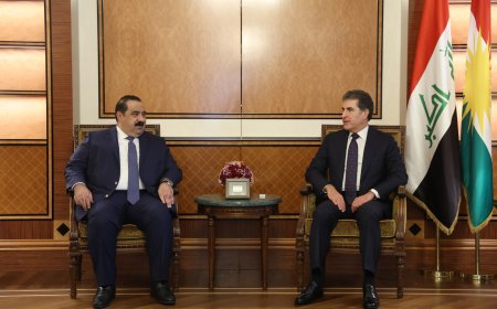 الرئيس نيجيرفان بارزاني يجتمع مع رئيس تحالف العزم