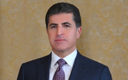 رئيس إقليم كوردستان نيجيرفان بارزاني يعزي السيد السستاني بوفاة عقيلته