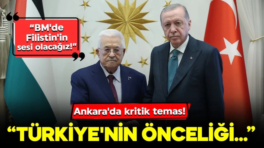 Ankara'da kritik temas! Cumhurbaşkanı Erdoğan, Filistin Devlet Başkanı Abbas ile görüştü: BM'de Filistin'in sesi olacağız