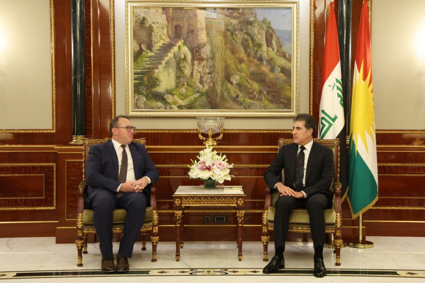 الرئيس نيجيرفان بارزاني يجتمع مع القائم بأعمال السفارة الأمريكية في العراق