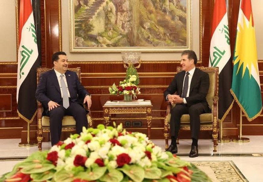 الرئيس نيجيرفان بارزاني يتلقى اتصالاً هاتفياً من رئيس الوزراء محمد شياع السوداني