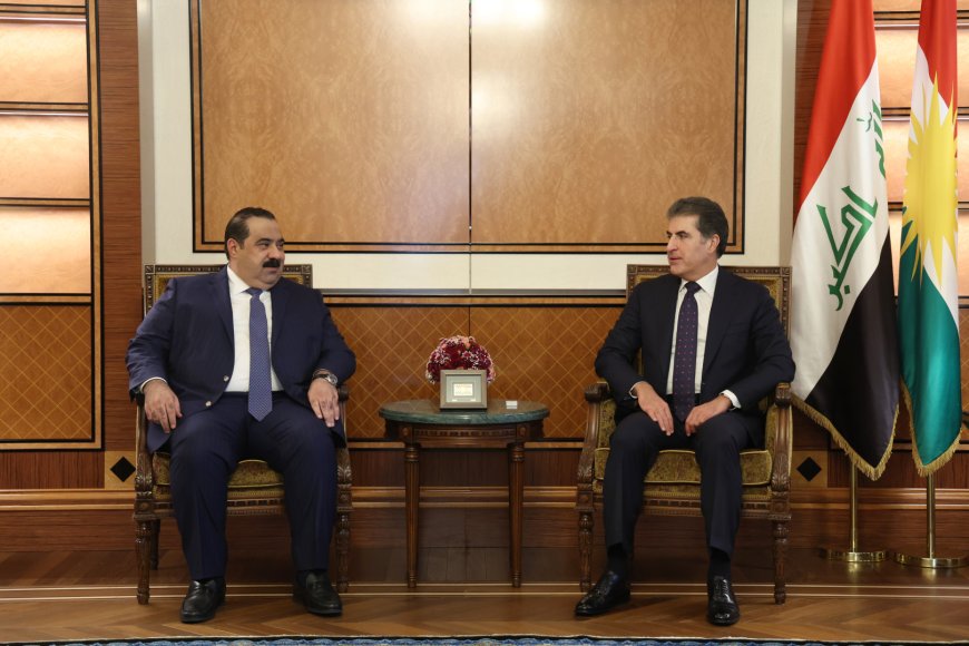 الرئيس نيجيرفان بارزاني يجتمع مع رئيس تحالف العزم