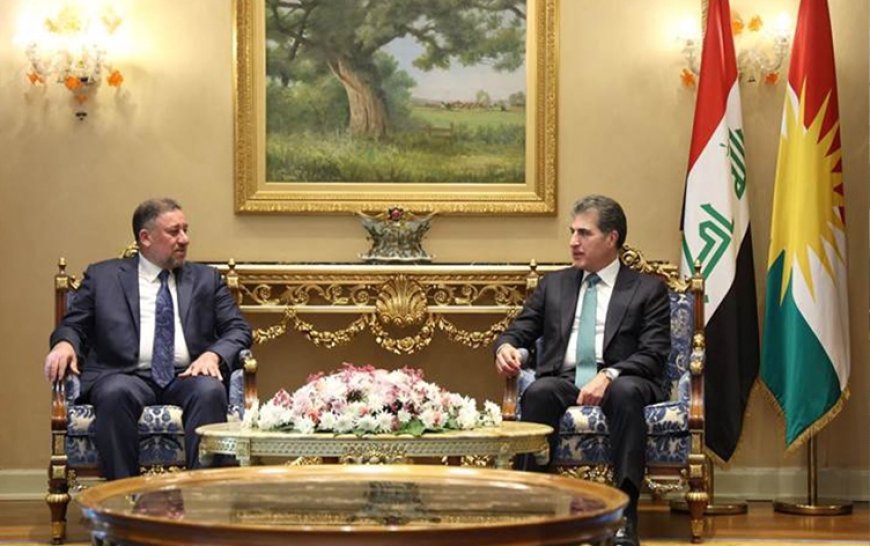 Başkan Neçirvan Barzani, Siyade İttifakı Başkanı Hançer’i Erbil’de kabul etti