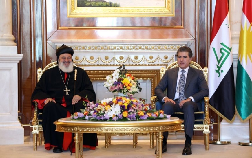 Neçirvan Barzani, Süryani Patriği’ni ağırladı: Hristiyanlar bu ülkenin kadim bir bileşenidir