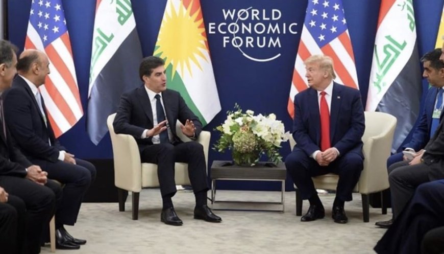 معنى ان ترامب يصف نيجيرفان بارزاني، بأنه معزز سلام وصانعه في العراق واقليمه المجاور.