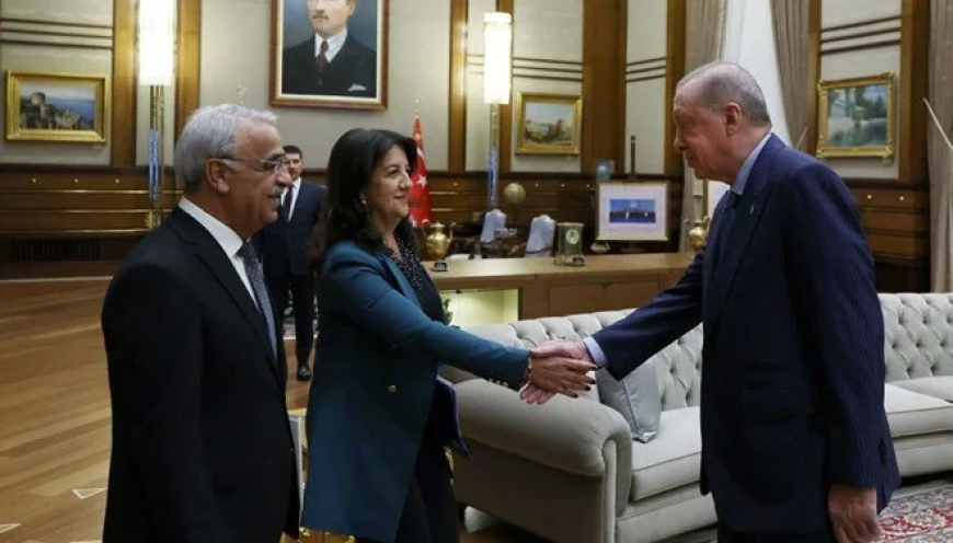 Cumhurbaşkanı Erdoğan, DEM Parti Heyeti'yle Beştepe'de görüştü