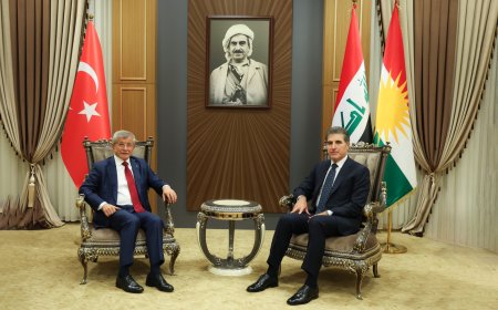 الرئيس نيجيرفان بارزاني يستقبل السيد أحمد داود أوغلو