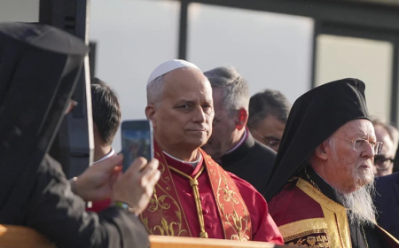 Dünyanın gözü bu ziyaretteydi! Papa 14. Leo tarihi bazilikada ayine katıldı