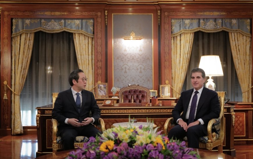 Başkan Neçirvan Barzani’den Güney Kore Büyükelçisine tebrik ve işbirliği mesajı