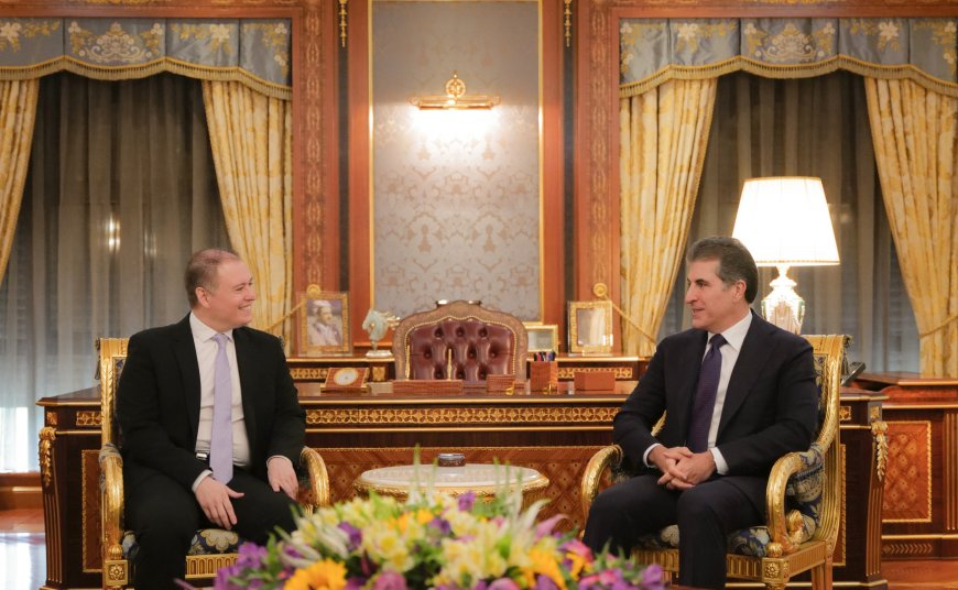 الرئيس نيجيرفان بارزاني يستقبل القنصل العام الهنغاري الجديد