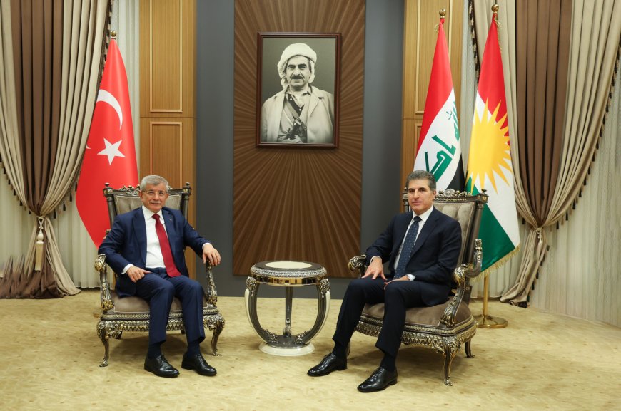 الرئيس نيجيرفان بارزاني يستقبل السيد أحمد داود أوغلو