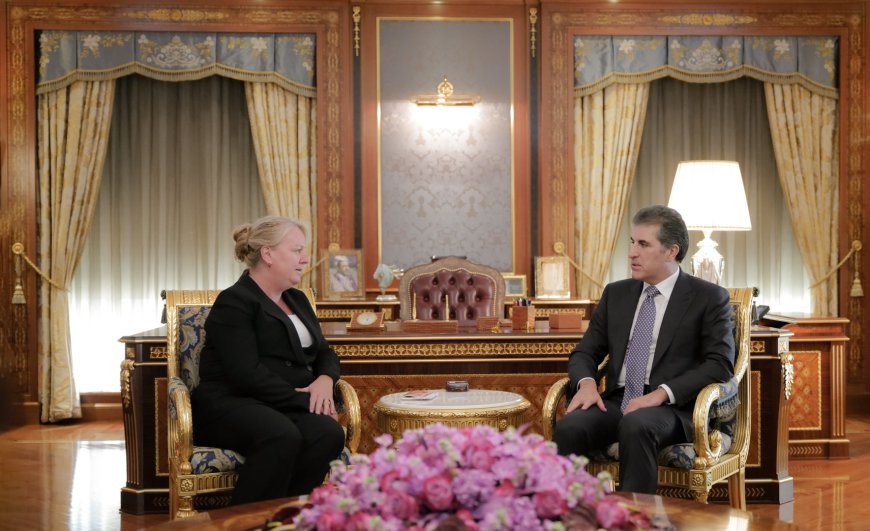 الرئيس نيجيرفان بارزاني يستقبل سفيرة هولندا لدى العراق