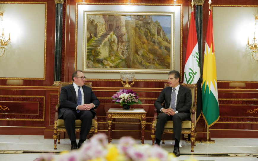 الرئيس نيجيرفان بارزاني يجتمع مع القائم بأعمال السفارة الأمريكية