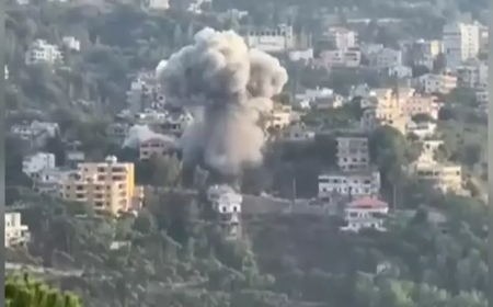 İlk görüntü: İsrail Lübnan'ı böyle vurdu!