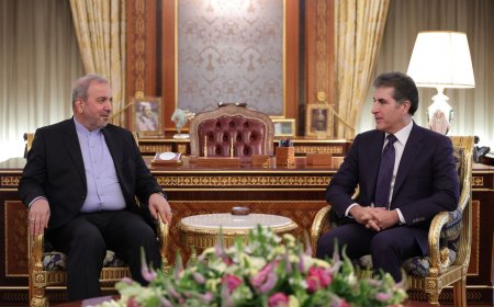 Başkan Neçirvan Barzani, İran’ın Bağdat Büyükelçisi Sadık’ı kabul etti