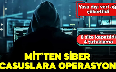 MİT'ten siber casusluk operasyonu! 8 site kapatıldı, 4 tutuklama!