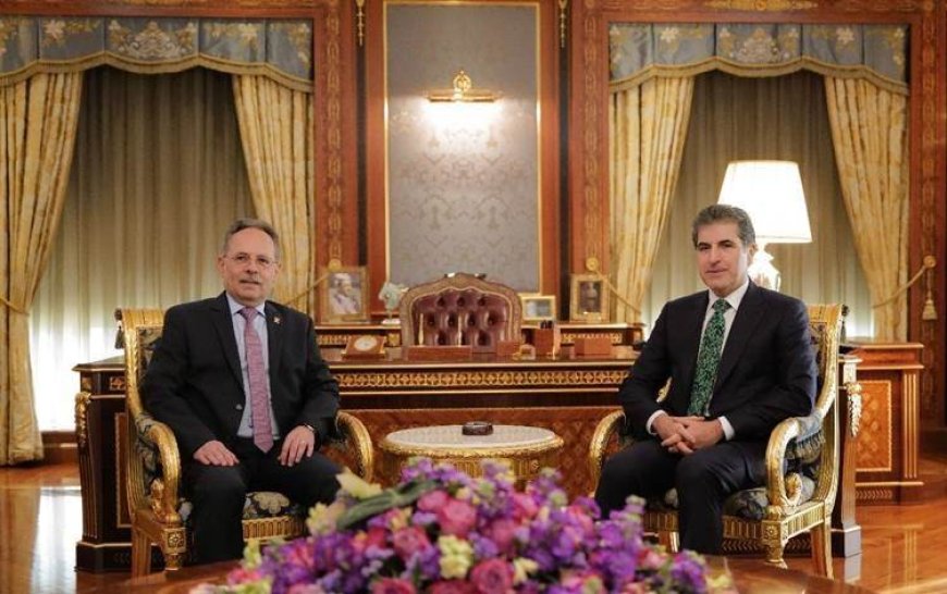 Başkan Neçirvan Barzani, İsviçre’nin Bağdat Büyükelçisi Hunn’ı kabul etti