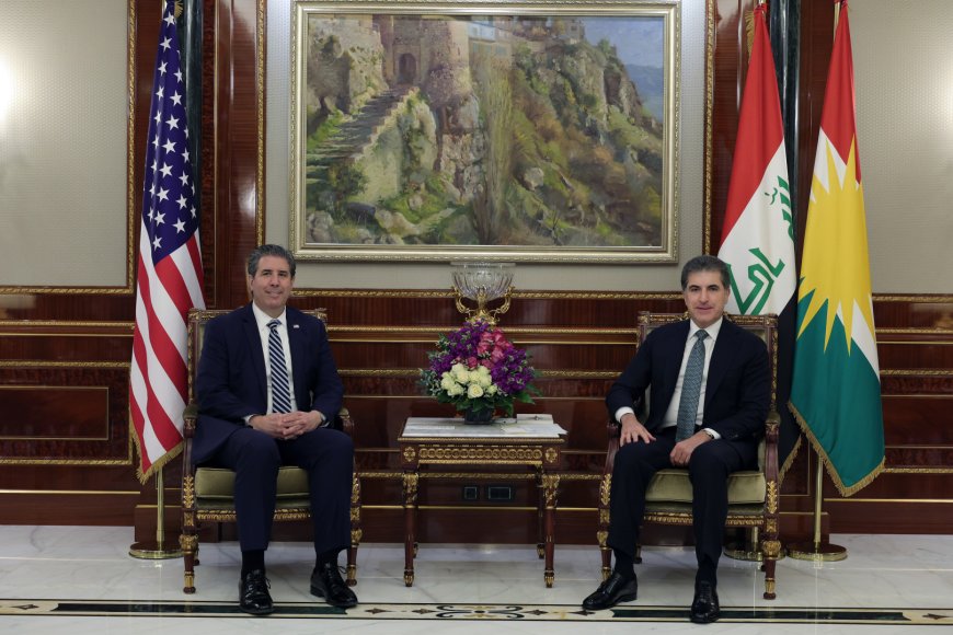الرئيس نيجيرفان بارزاني يجتمع مع نائب وزير الخارجية الأمريكي