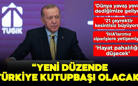 Cumhurbaşkanı Erdoğan: Yeni dünya düzeninde kutupbaşlarından birisi olacağız