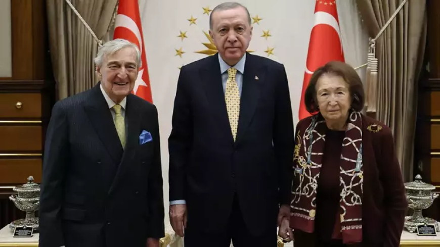 Cumhurbaşkanı Erdoğan, iş insanları Koç ve Arsel'i kabul etti