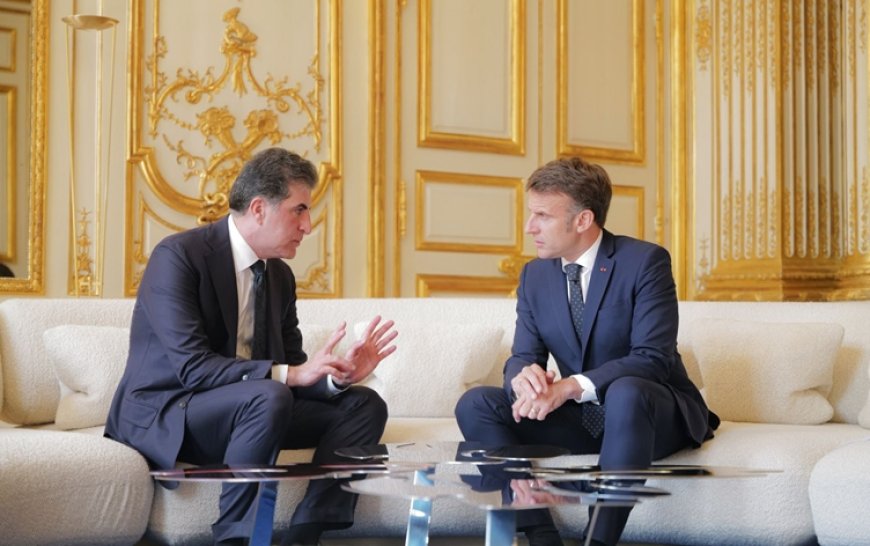 Başkan Neçirvan Barzani ve Macron’dan kritik Suriye görüşmesi: Kürtlerin hakları anayasal güvenceye alınmalı