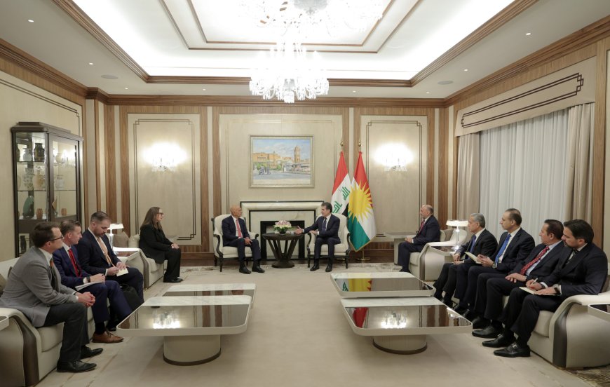 الرئيس نيجيرفان بارزاني يجتمع مع المبعوث الخاص للرئيس ترامب للشؤون السورية