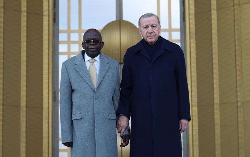 Nijerya Cumhurbaşkanı Tinubu, Erdoğan ile yürürken düştü