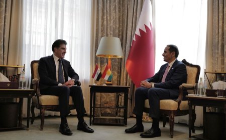 Neçirvan Barzani, Katar Başbakanı ile bir araya geldi