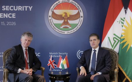 الرئيس نيجيرفان بارزاني ومستشار الأمن القومي البريطاني يبحثان التطورات الأمنية