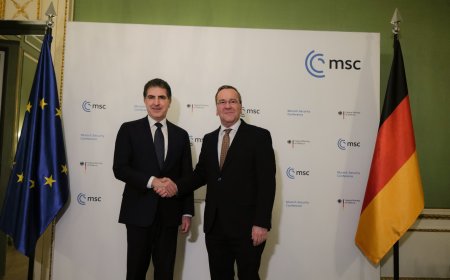 الرئيس نيجيرفان بارزاني ووزير الدفاع الألماني يناقشان سبل التعاون المشترك