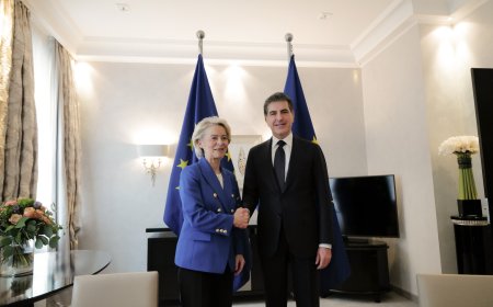 الرئيس نيجيرفان بارزاني ورئيسة المفوضية الأوروبية يبحثان علاقات إقليم كوردستان والاتحاد الأوروبي