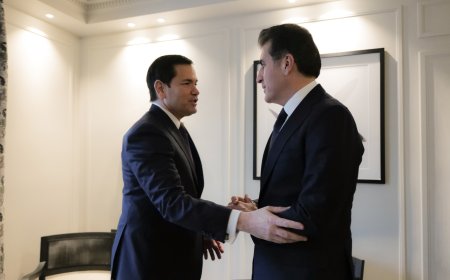 الرئيس نيجيرفان بارزاني يجتمع مع وزير الخارجية الأمريكي