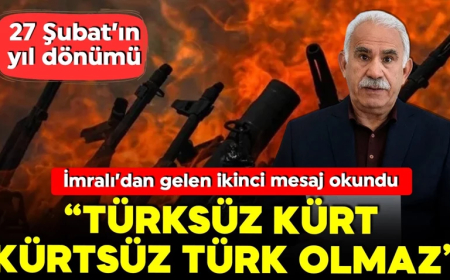 Terörsüz Türkiye sürecinde kritik dönem! İmralı'nın 2. çağrısı okundu: Türksüz Kürt, Kürtsüz Türk olmaz