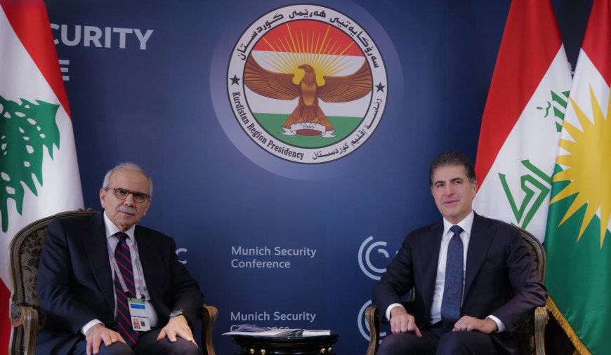 الرئيس نيجيرفان بارزاني ورئيس الوزراء اللبناني يبحثان العلاقات الثنائية