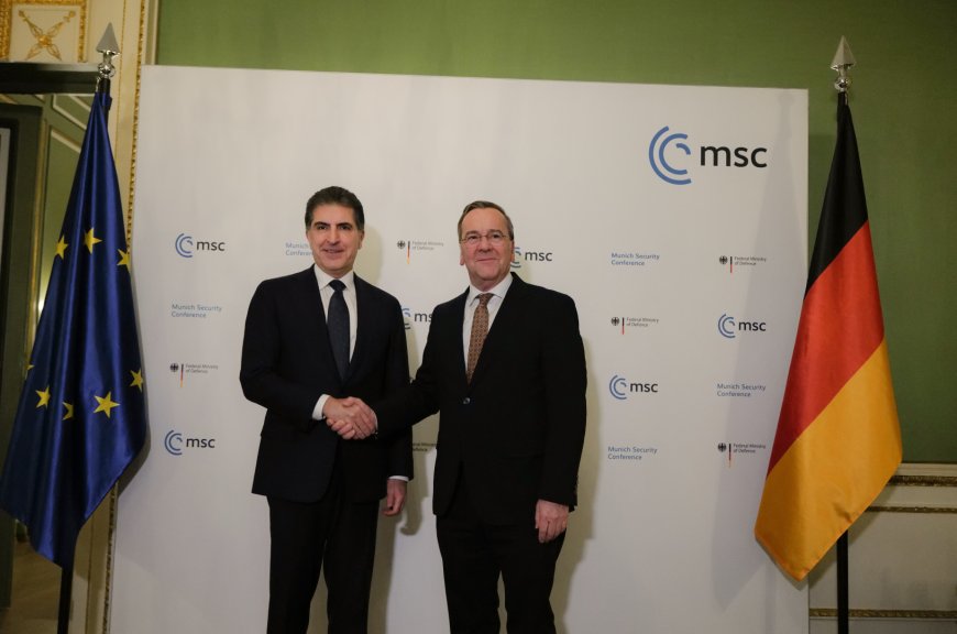 الرئيس نيجيرفان بارزاني ووزير الدفاع الألماني يناقشان سبل التعاون المشترك