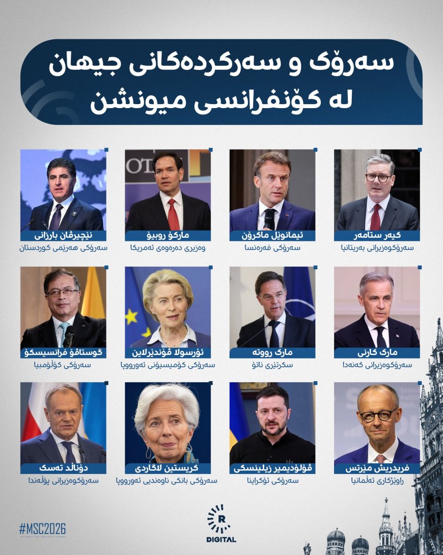 نيجيرفان بارزاني يقابل العالم في ميونخ للأمن 2026م.