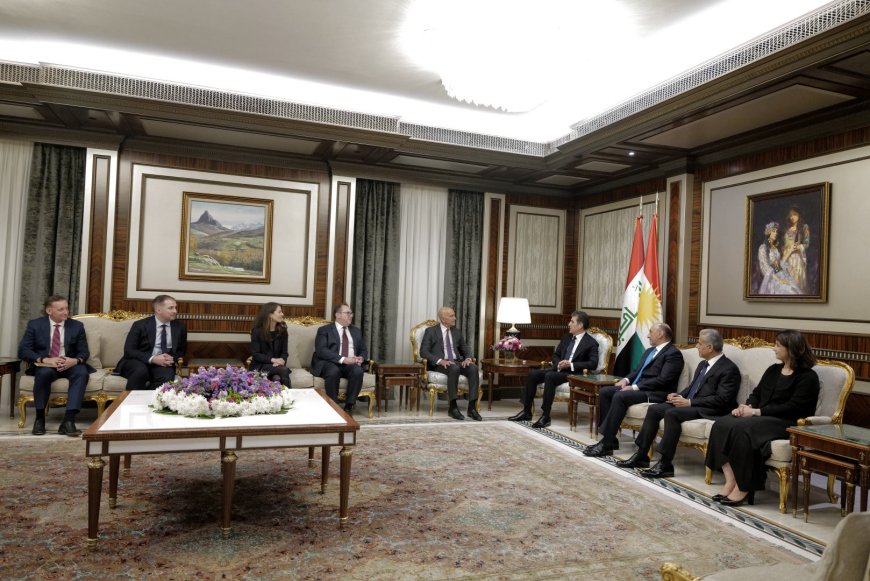 ‏الرئيس نيجيرفان بارزاني يجتمع مع مبعوث الرئيس ترامب لشؤون سوريا