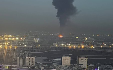 قصف إيراني على القاعدة العسكرية الأمريكية بالقرب من مطار هولير "أربيل" الدولي في كوردستان