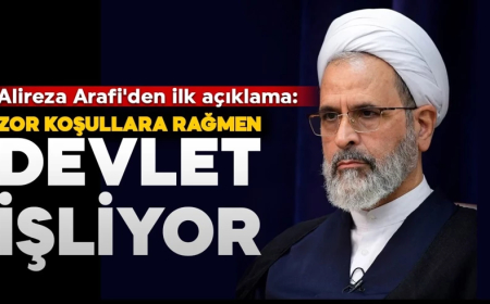 Alireza Arafi'den ilk açıklama: Zor koşullara rağmen devlet işliyor