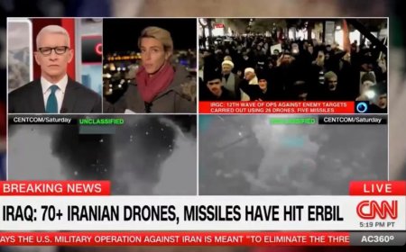 cnn وفضائيات غرببة  اخرى بدأت تغطي القصف على اربيل  والسليمانية من قبل الفصائل