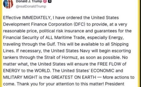 ترامب يوجه البحرية الأميركية بمرافقة الناقلات لعبور مضيق هرمز  لضمان تدفق النفط إلى العالم