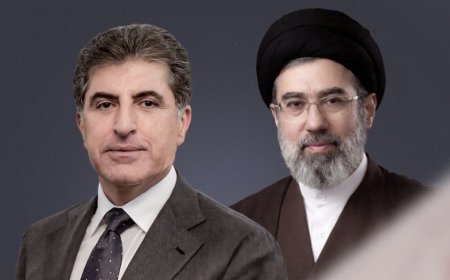 السيد ‏نيجيرفان بارزاني يهنئ المرشد الابراني مجتبى خامنئي لانتخابه مرشداً أعلى لإيران